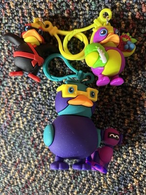 Kids Heart Challenge Wiley Bingo Ducks Keychains Lot of 3