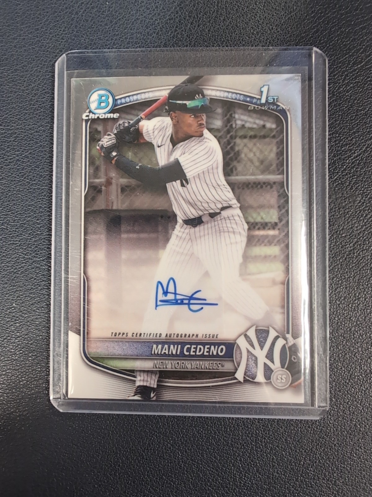 2025 Bowman Chrome Mani Cedeno Auto 1st #CPA-MCE Yankees