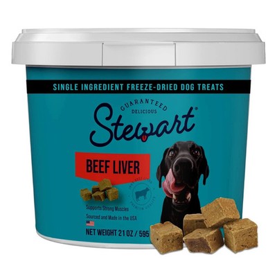 100% Beef Liver Dog Treats, Freeze Dried, 21 oz, 475 Pieces, High Protein