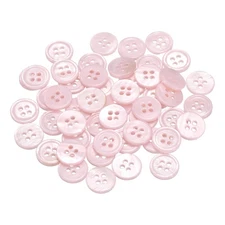 50Pcs Shell Buttons, 11.5mm Mother of Pearl Sewing Buttons, Lavender