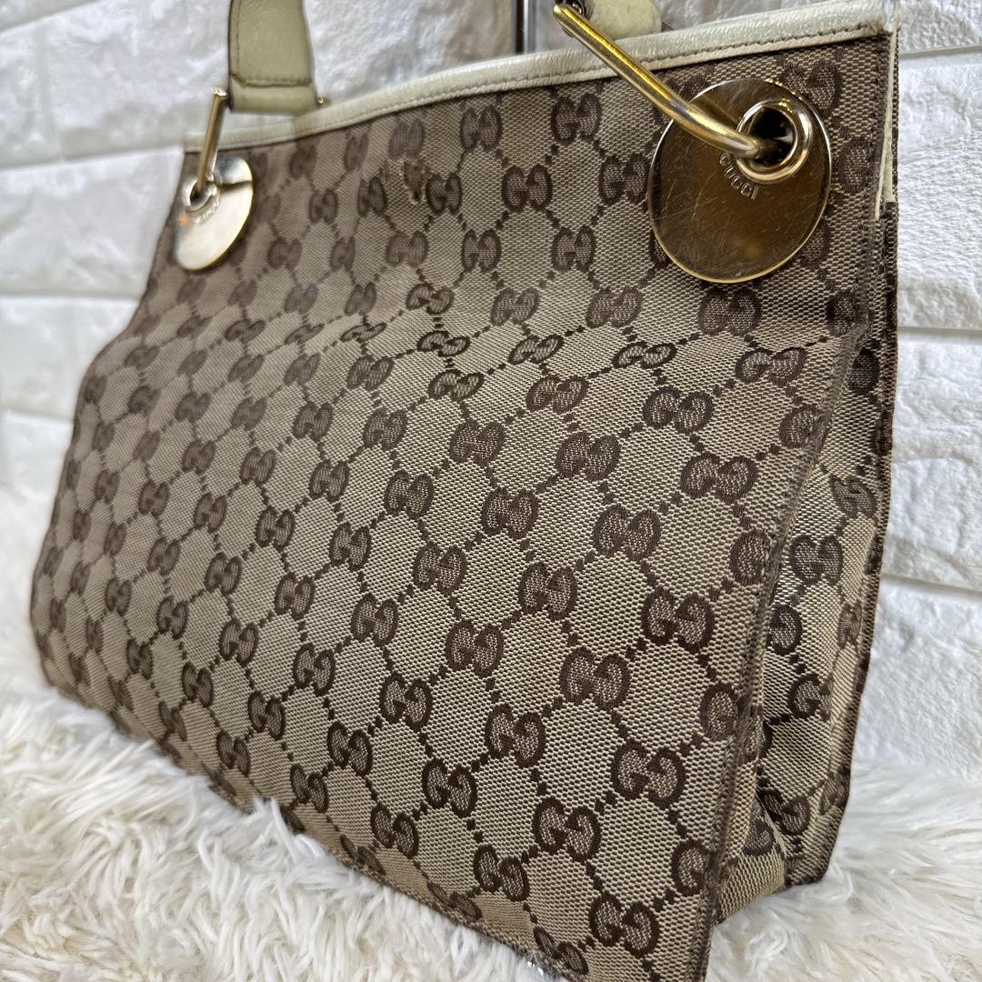 GUCCI GG Canvas Shoulder Bag with Adjustable Strap 120841 DDU