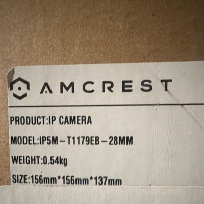 Amcrest IP5M-T1179EB-28MM IP Camera 2022 Model 156x156x137mm 0.54kg