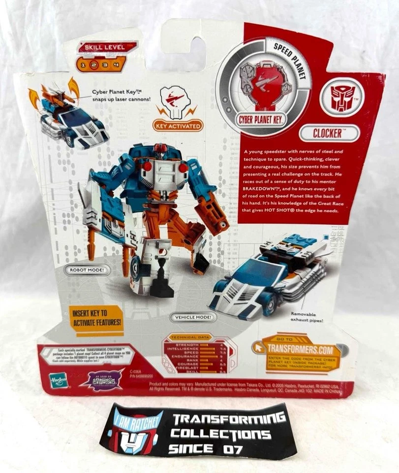 Transformers 2004 Cybertron RID Scout Class Clocker MOSC - Image 2 of 2