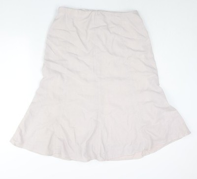 Spirito Damen rosa Polyester Trompetenrock Größe 34 mit Reißverschluss