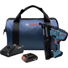 Bosch 18V 15 Gauge Angled Finish Nailer Kit, Refurbished