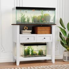 Aquarium Stand with Charging Station 660LBS Heavy Duty Fish Tank Stand Home