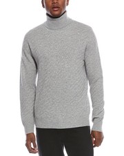 Kier  J Fancy Stitch Wool  Cashmere-Blend Turtleneck Sweater Men's