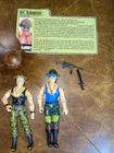 Vtg Lot 2 Hasbro 1986 Gi Joe Sgt Slaughter Action Figures