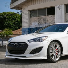 For 13-16 Hyundai Genesis Coupe Painted White Ks-style Front Bumper Lip Splitter For 13-16 Hyundai Genesis Coupe Painted White Ks-style Front Bumper Lip Splitter