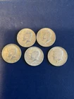 1968  40% Silver Kennedy Halve Dollars Lot of 5