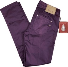 NWT - Dondup - Stunning Italian Plum Coloured 'Newlong' Jeans  -Size 29
