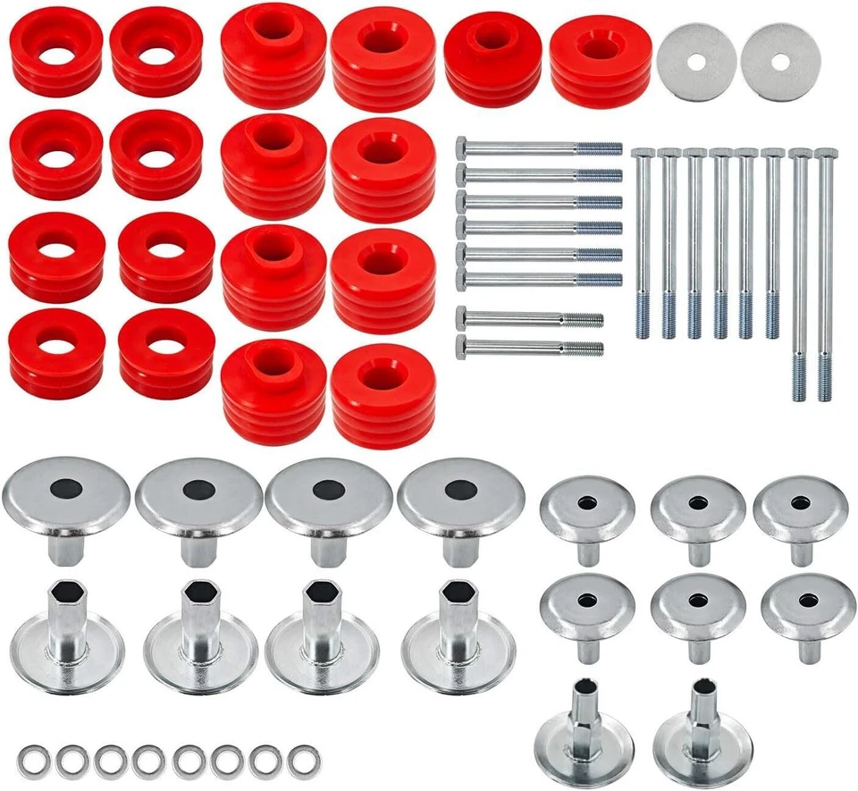 KF04058BK Body Cab Mount Bushings Kit for 1999-2007 Ford F250 F350 Super Duty - Image 2 of 4