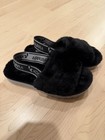Koolaburra by UGG Back-Strap Sandals Fuzz'n II Black 7 Platform Slides Slippers — photo 1