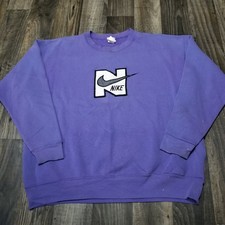 Nike Sweatshirt Womens XL Purple Crewneck Pul...