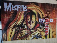 Misfits Dead Alive Concert Poster Used Signed Authentic No COA