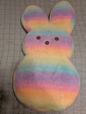 PEEPS Plush Easter Bunny 37'' Jumbo Rainbow Tie Dye Huge Big Stuffed Rabbit Large