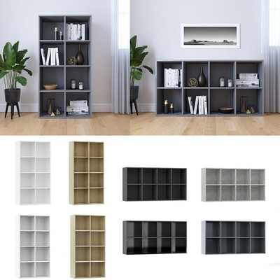 Modern Bücherregal Regal Sideboard Standregal Bücherregal Spanplatte 66x30x130cm