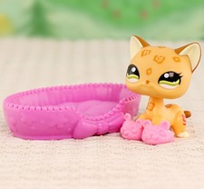 LPS Shorthair Cat Toy for Girl Pet Figure Collectible Animals Mini Cat Kid Gift