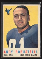 1959 Topps #147 Andy Robustelli - VG/EX Set Break!