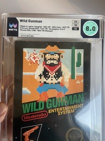 Wild Gunman NES 1985 CIB Completo En Caja Wata Calificado 8.0 Temprano Sin Perforar Hangtab