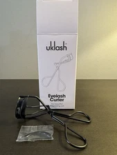 UKLASH Eyelash Curler with Refill Black Full Size NIB