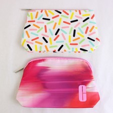 Lot of 2 Clinique Women's Cosmetic Makeup Bags