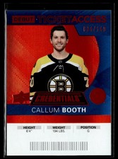 2020-21 Upper Deck Credentials Debut Ticket Access Orange #112 Callum Booth /149