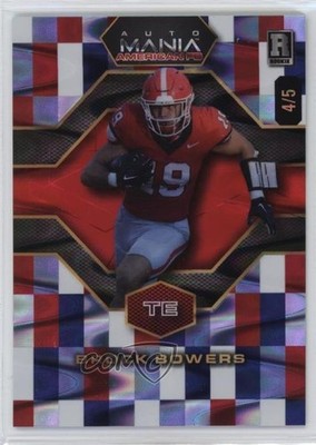 2024 Auto Mania American Football Preview Hex 4/5 Brock Bowers Rookie RC o7m