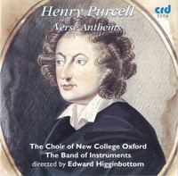 Choir Of New College - Purcell Verse Anthems - Cd - G3Z