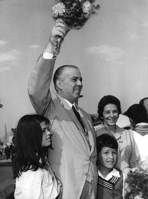 Enver Hodja Albanian communist prime minister who deposed King- 1973 Old Photo