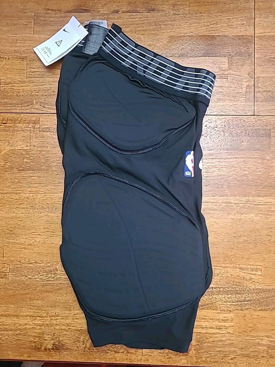 Nike NBA Hip Thigh Padded Compressions Shorts Black 2XL