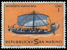 SAN MARINO 540 - Ancient Ships "Egyptian Cargo Ship" (pb56458)