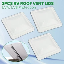 3 Pack 14"X14" Ventline Roof Vent Cover RV Replacement Vent Lid Roof Part White