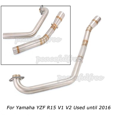 For Yamaha YZF R15 V1 V2 Slip On Exhaust Muffler Header Link Scooter Connector