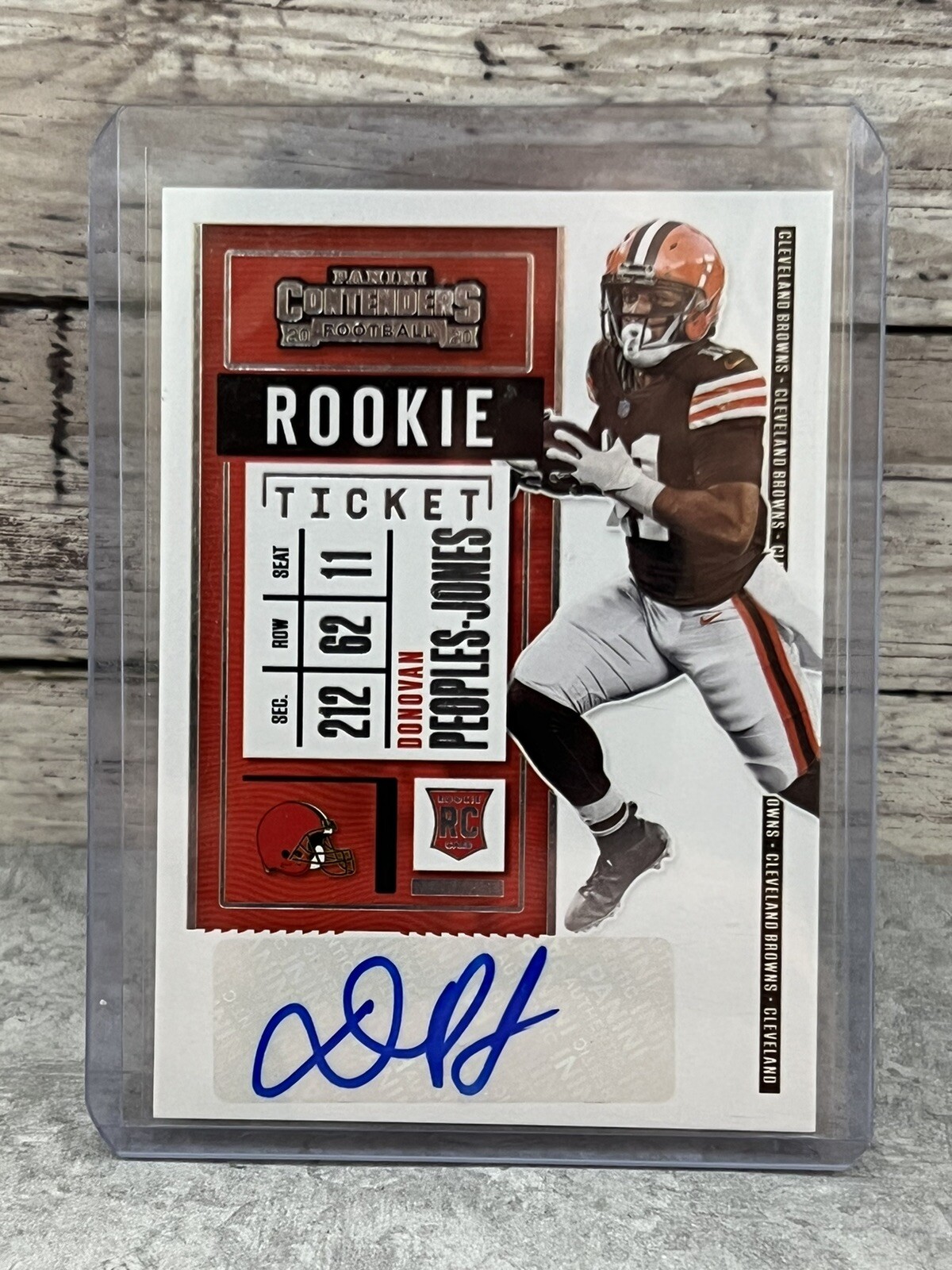 2020 PANINI CONTENDERS DONOVAN PEOPLES JONES RC AUTO # 210