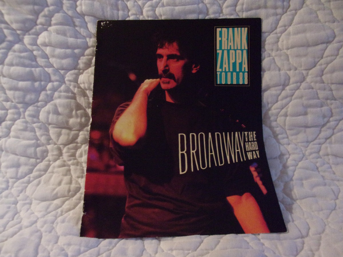FRANK ZAPPA TOUR 88 BROADWAY THE HARD WAY PROGRAM BOOK 1988 LIVE