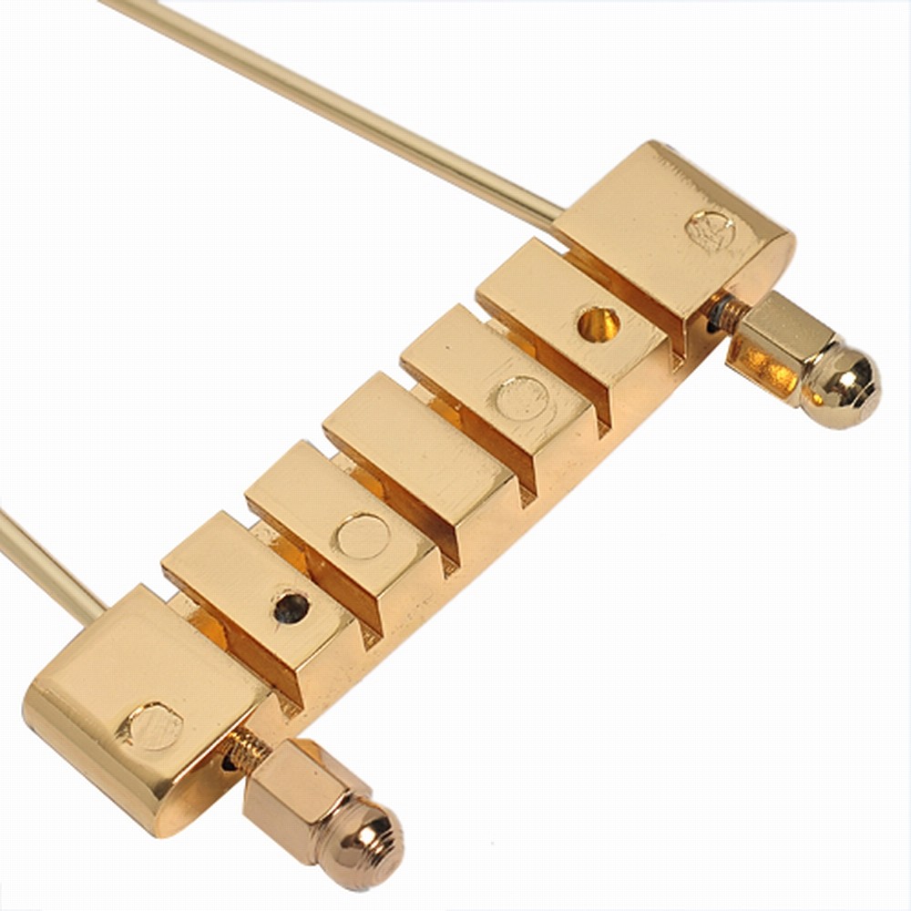 Gold Guitar Trapeze Tailpiece Bridge For Vintage Archtop 6 String Bass