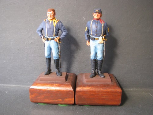 90MM GEBAUT & BEMALT MINIMEN INDIANERKRIEGE KAVALLERIE JOHN WAYNE & VICTOR MCLAGLEN