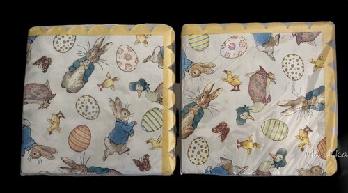 Beatrix Potter Peter Rabbit Set of 2 Baby Shower Easter Paper 64 Napkins 32 Pk - Picture 16 of 18