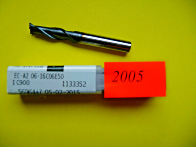 1 Stck. Iscar VHM-Fräser Ø6 Z2 EC-A2 06-16C06E50 IC900