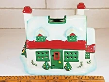 Spode Christmas Tree Tealight Candle Holder Cottage House