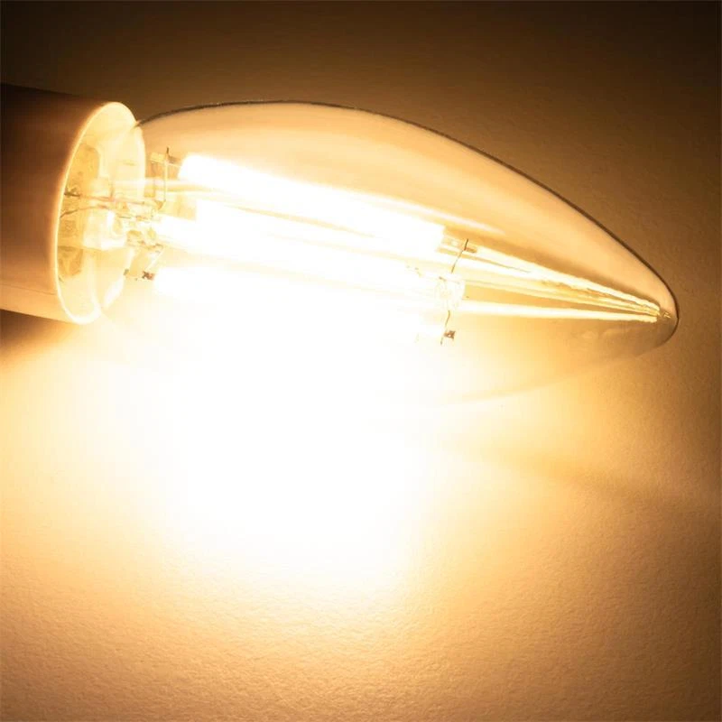 LED-Lampe Filament E14 Kerze 6W 1055lm Birne Leuchtmittel Kerzen Glühbirne 230V - Bild 3 von 4
