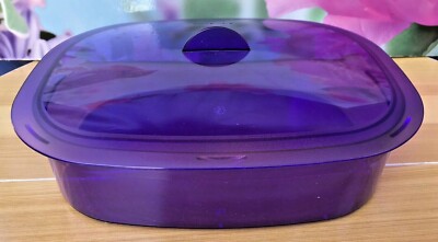 Tupperware New Beautiful Purple/Lilac Oval Microwave steamer 2.1L