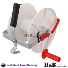 1:3 Geared Electric Fence Reel Wind Up Poly Tape Wire Rope Strip Grazing 