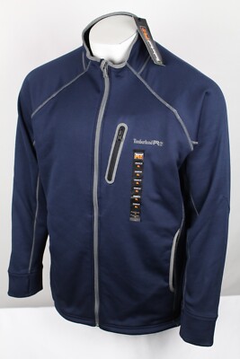 Timberland Pro Men's Reaxion Full Zip Fleece Jacket Athletic Fit Navy  TB0A55RW