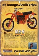 Can-Am MX-5 Dirt Bike Motocross Ad Reproduction Metal Sign A383