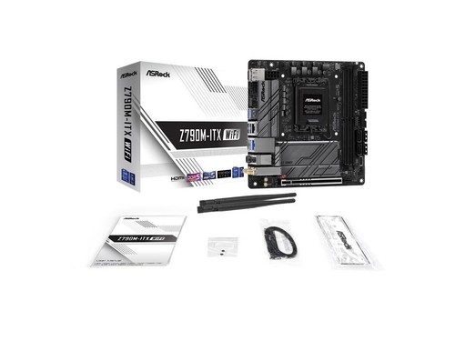 ASRock Z790M-ITX WIFI Intel LGA1700 (14th,13th,12th Gen) Mini-ITX Mainboard, 2 s - Picture 8 of 8