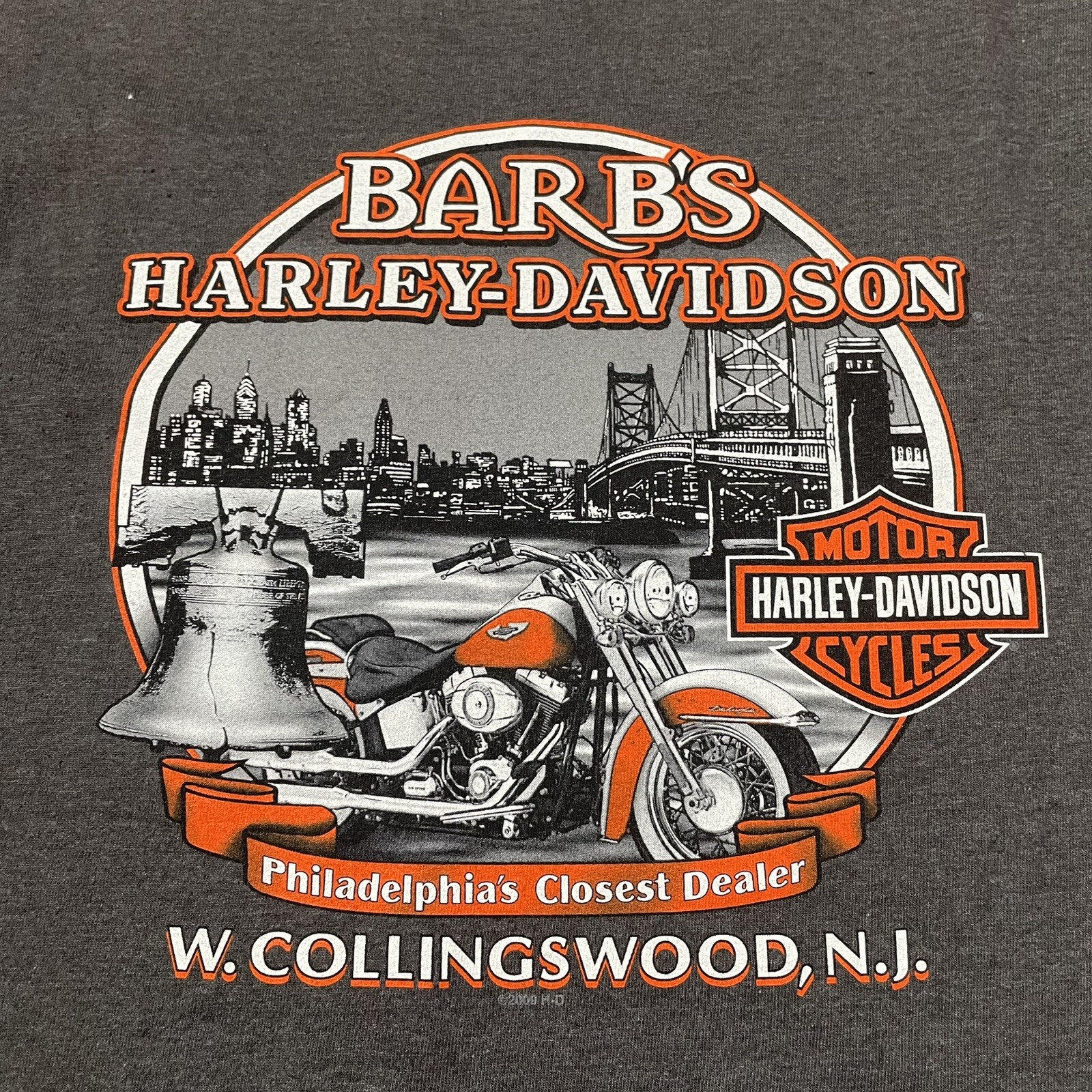HARLEY DAVIDSON VINTAGE 2009 LONG SLEEVES TEE SHIRT S… - Gem