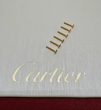 Authentic Cartier Screw Decor Rimless Gold 10mm Replacement for Eyewear