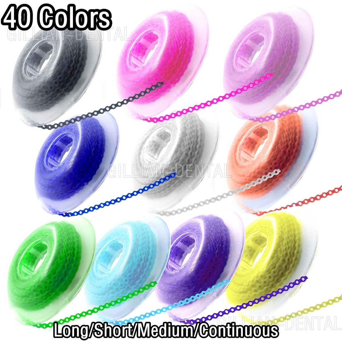 Continuous Chain Dental Laboratory Dental Matrix Elastic Wedges Braces Chain Colors ...